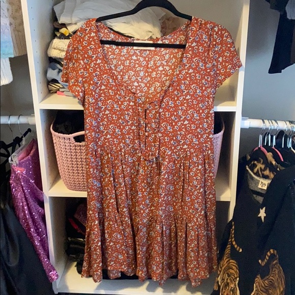 Urban Outfitters Floral Tiered Dress